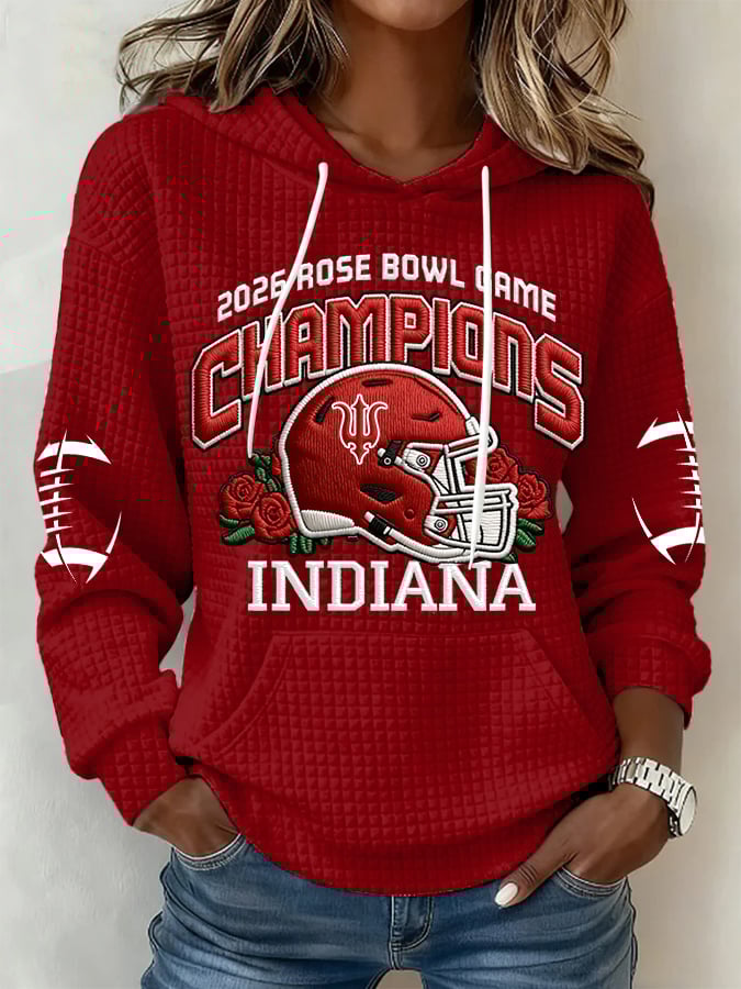 Women's Football Print Casual Sweatshirt
