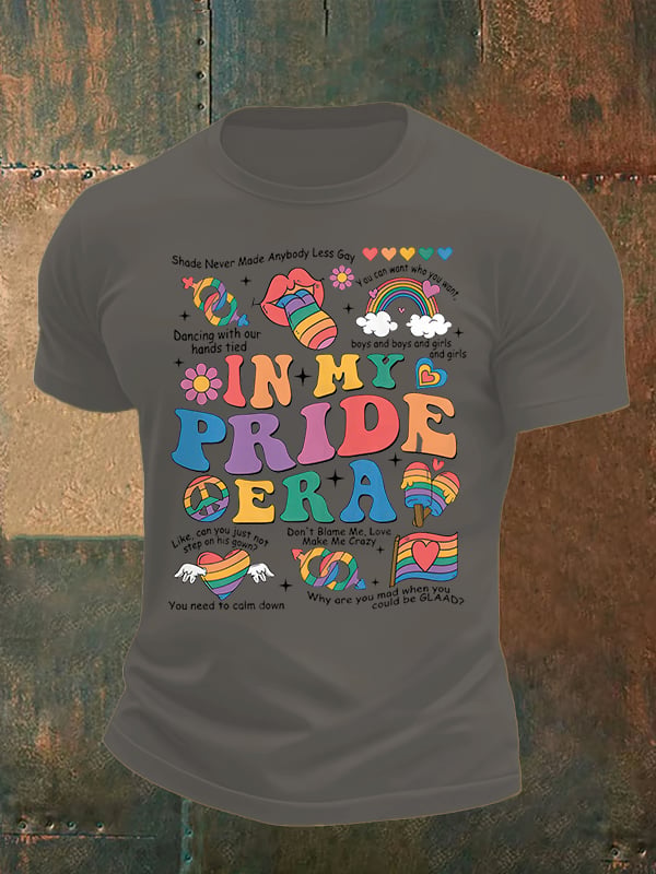 Men's In My Pride Era, Pride Month Print T-Shirt