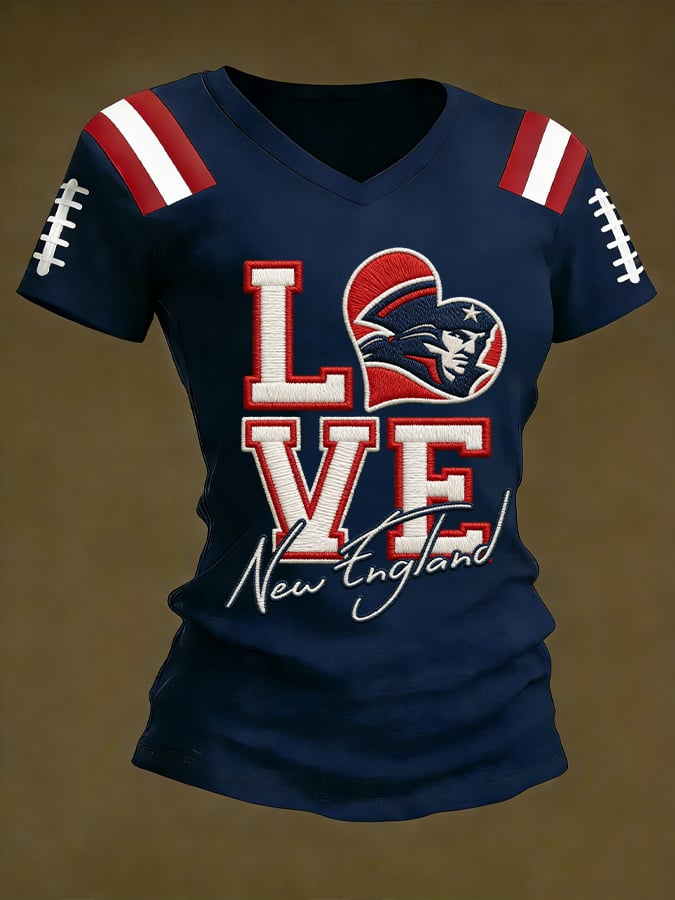 Women's Football Print T-Shirt