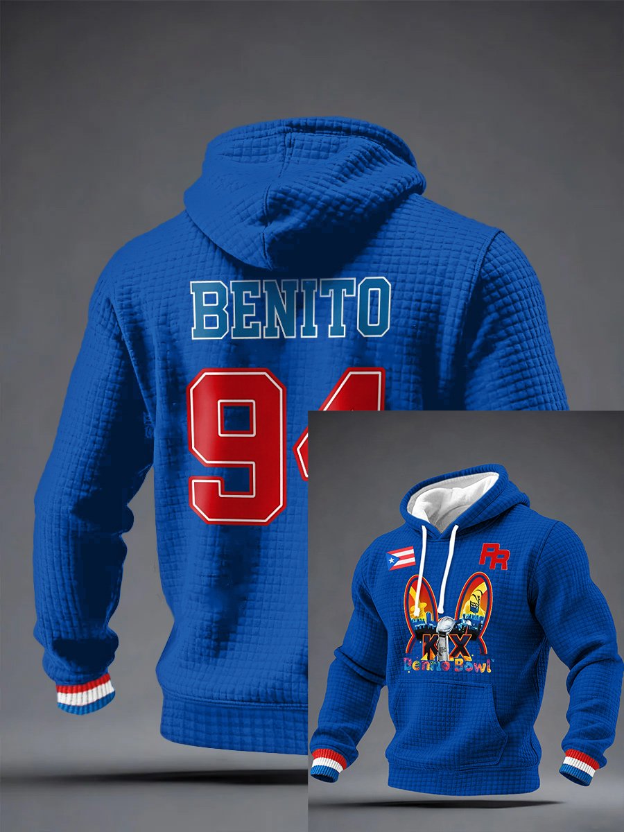 Men's Puerto Rico Print Hoodie
