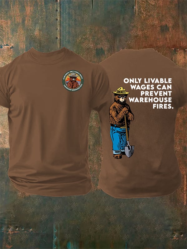 Men's Retro Resist Save The Forest Service Print T-Shirt