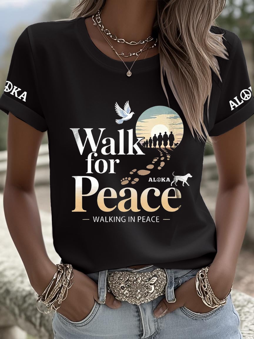 Women's Walk For Peace Art Print T-Shirt