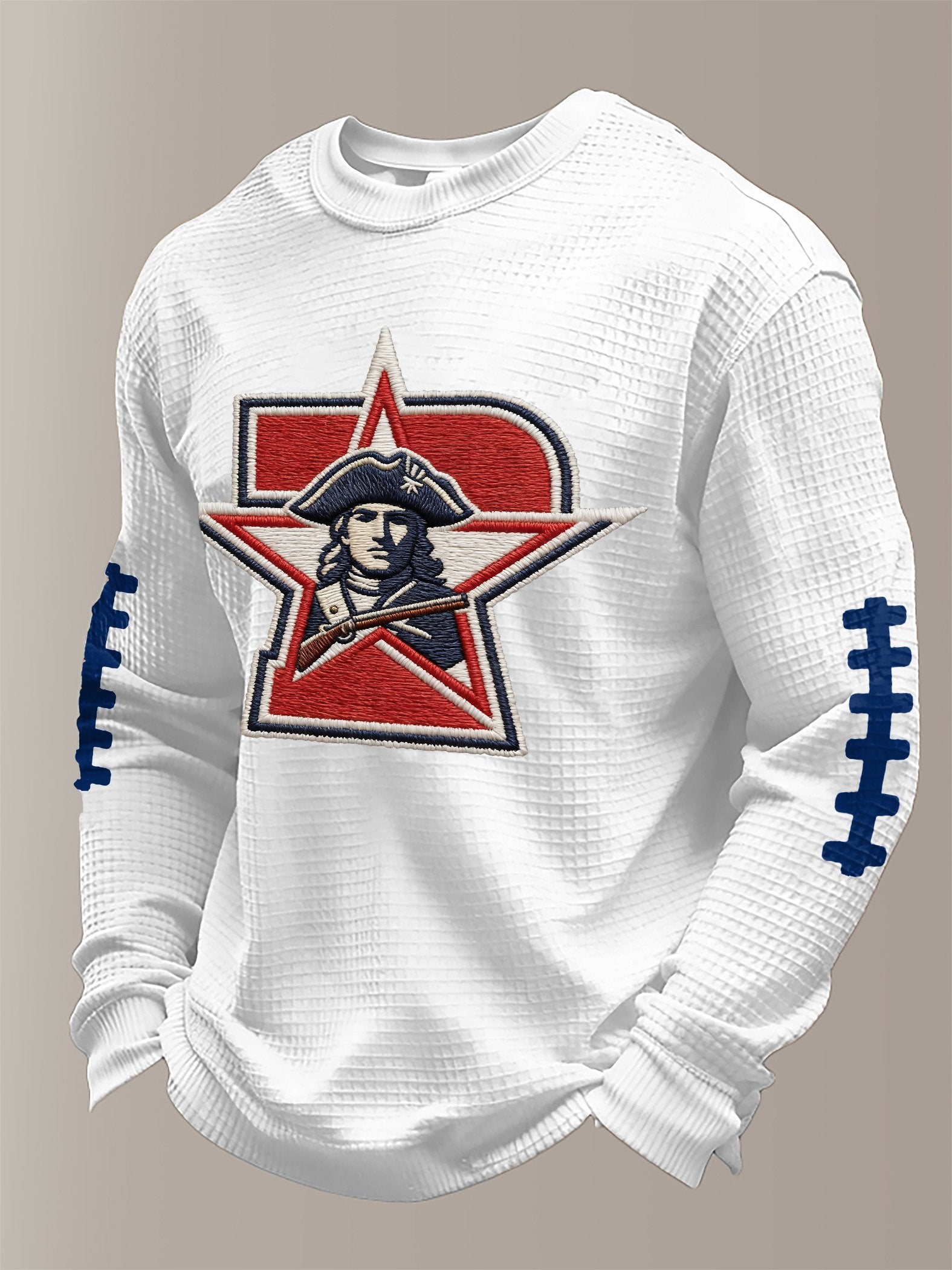 Men's Football Print Waffle T-Shirt