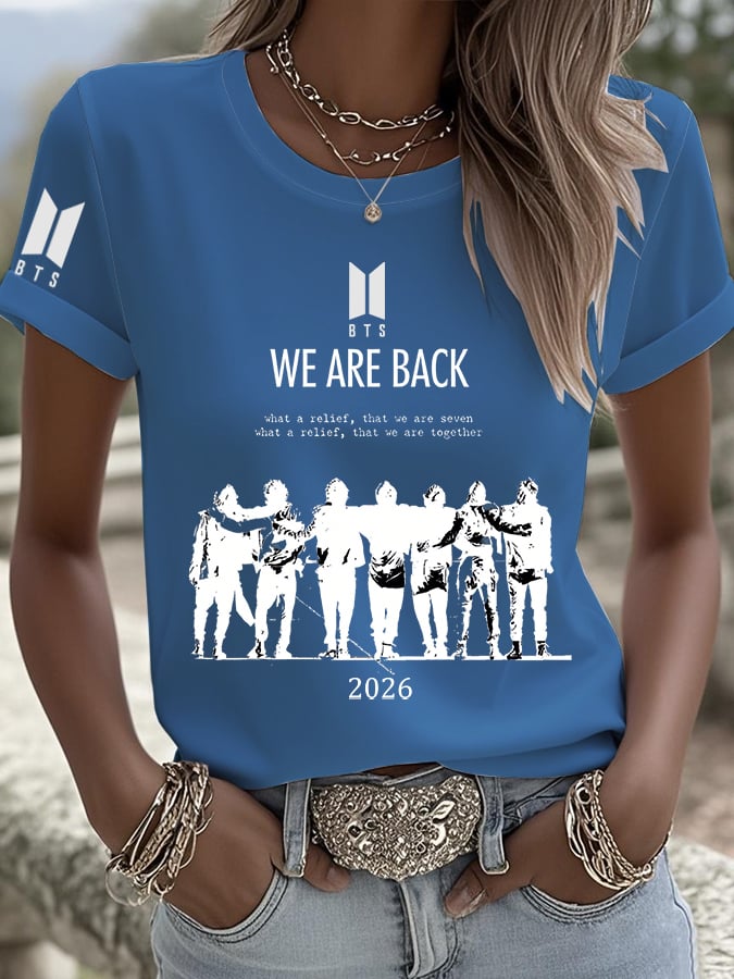🔥Buy 3 Get 15% Off🔥Women'S 2026 Bts Comeback Art Print T-Shirt