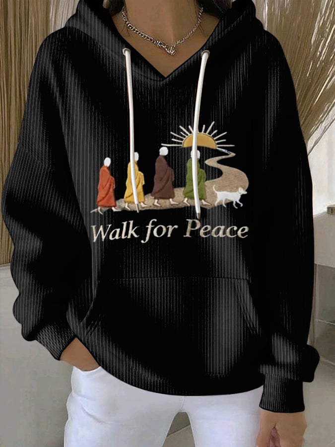 Women's Walk For Peace Art Print Sweatshirt