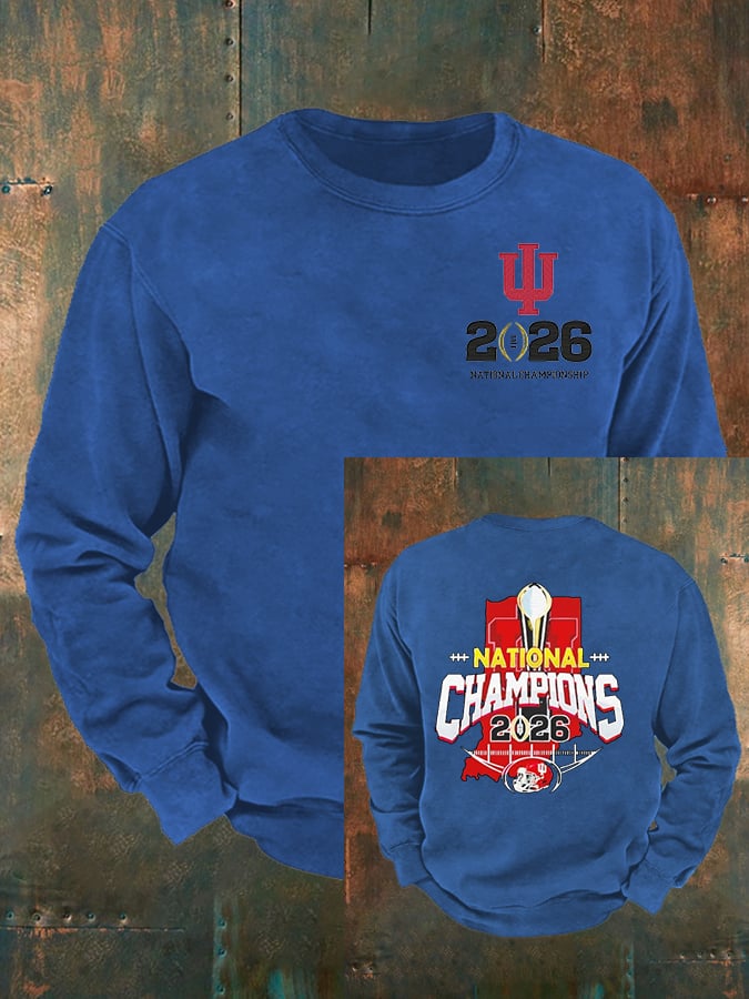 Men's Football Print Sweatshirt