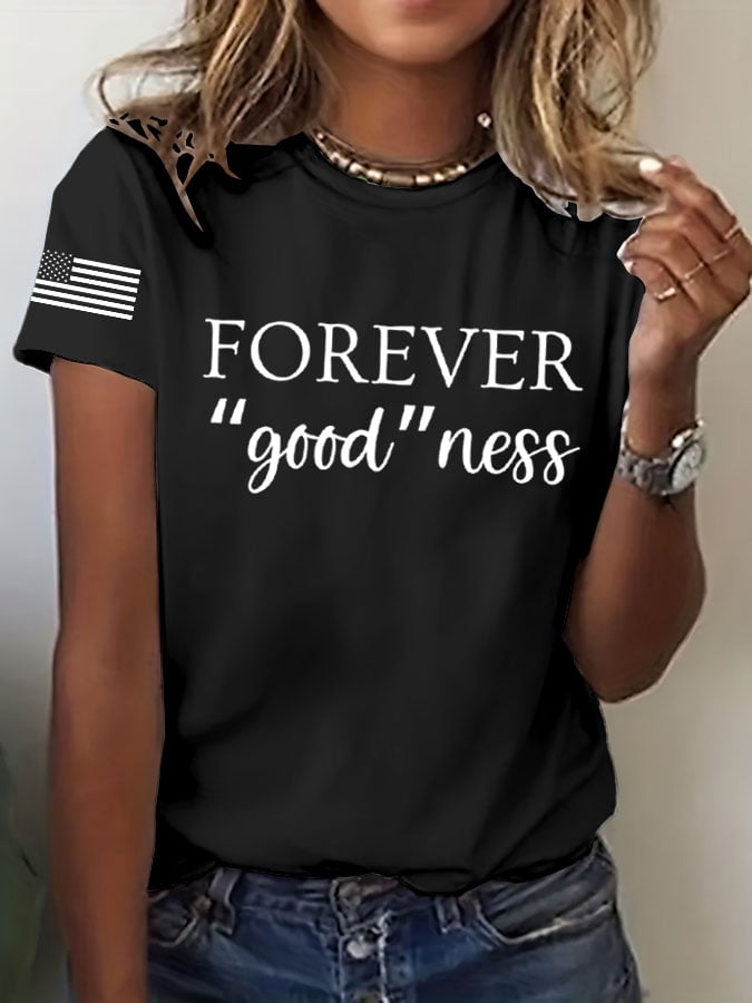 Women's trendy graphic print casual T-shirt