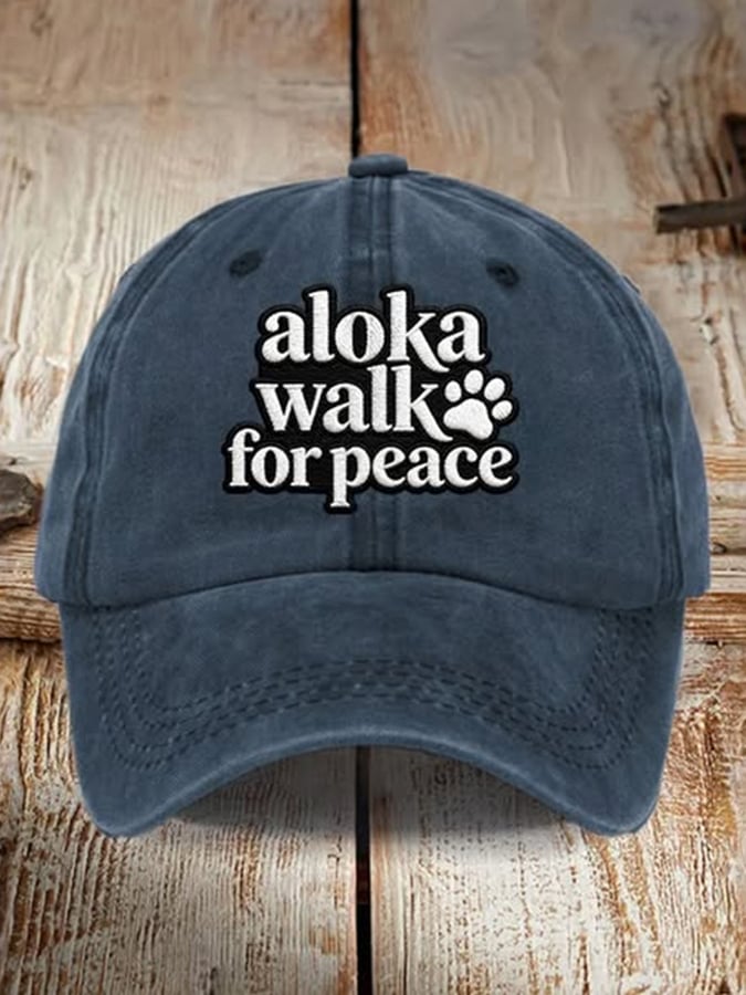 Walk For Peace Printed Baseball Cap