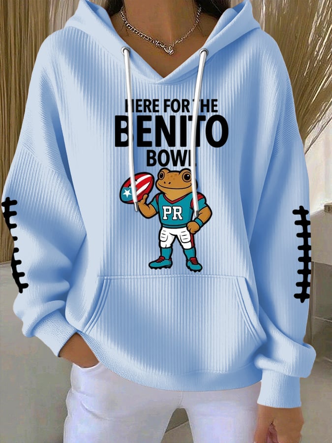 Women'S Rugby Casual Hoodie Sweatshirt