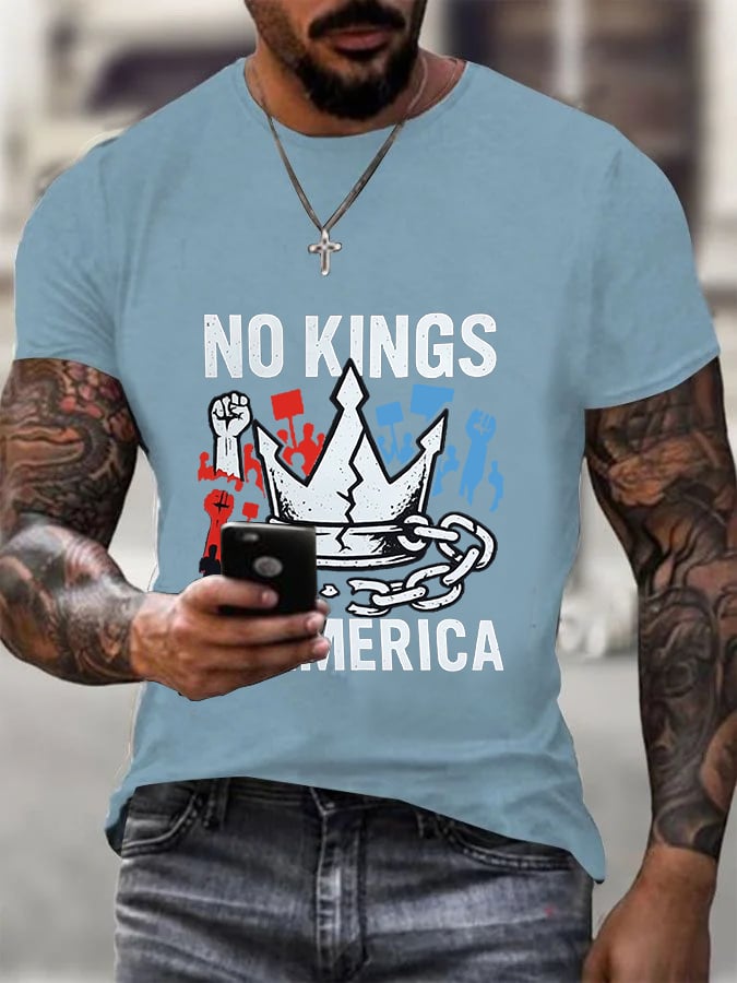We Serve For The Country Not For The King Print T-Shirt