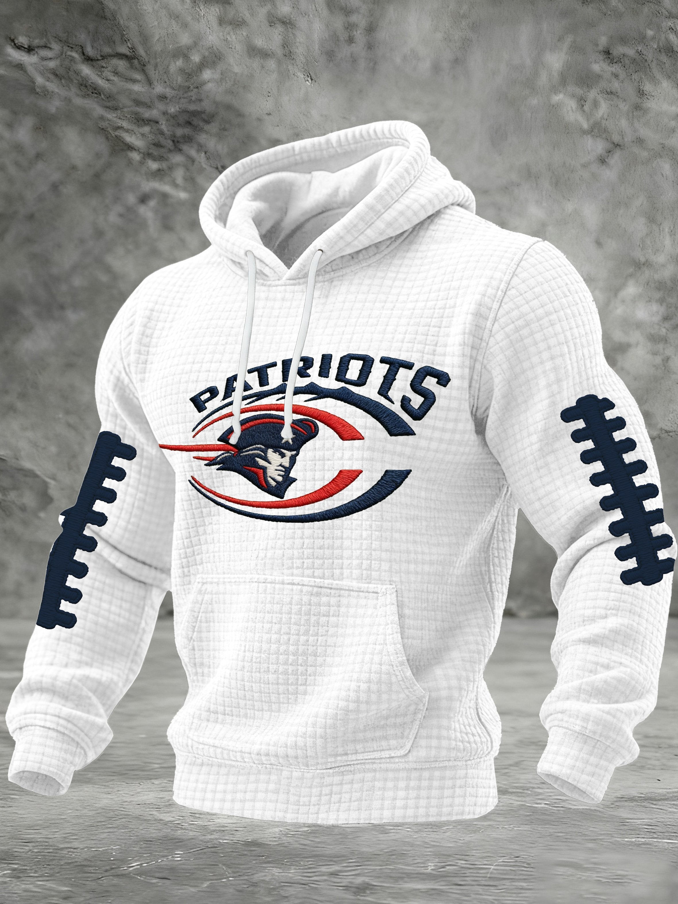 Men's Retro Football Printed Hoodie