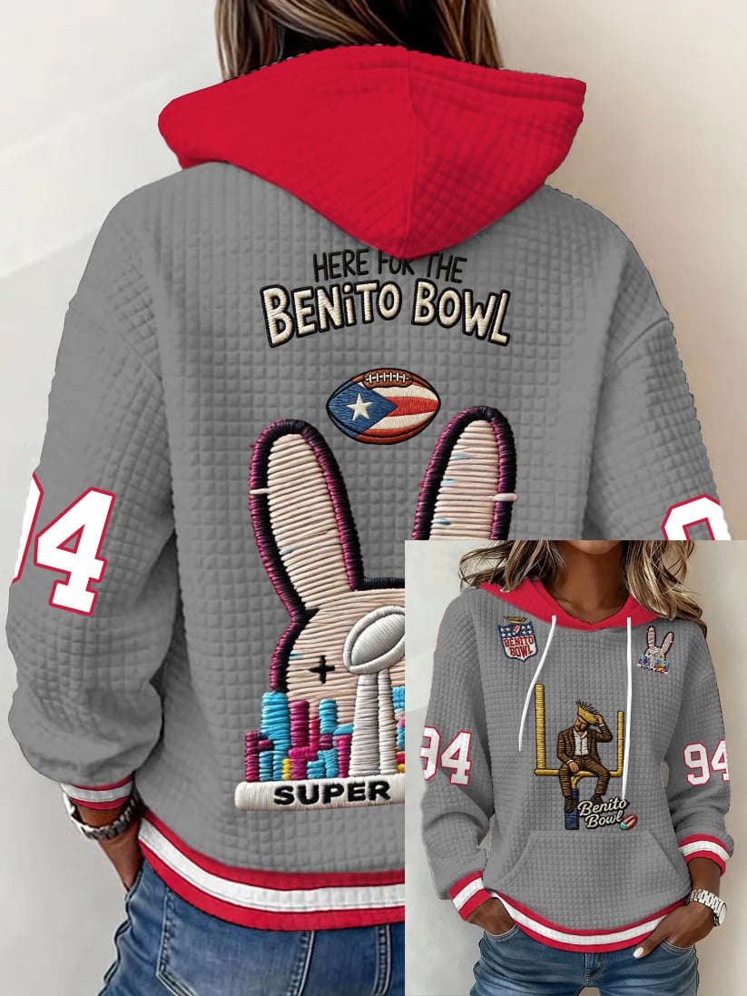 Women's Puerto Rico Print Print Hoodie