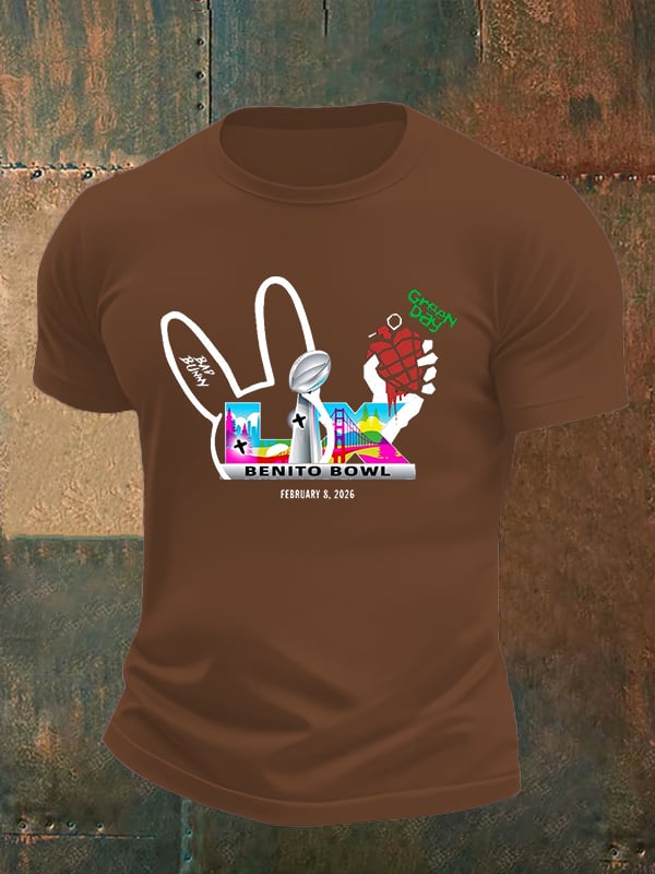 Men's Opening And Halftime Shows Print Casual T-shirt