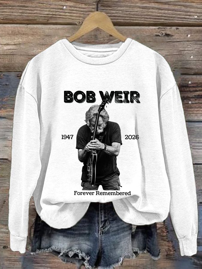 ๐ฅBuy 3 Get 15% Off Women's Vintage Rock Tribute Print Casual Sweatshirt