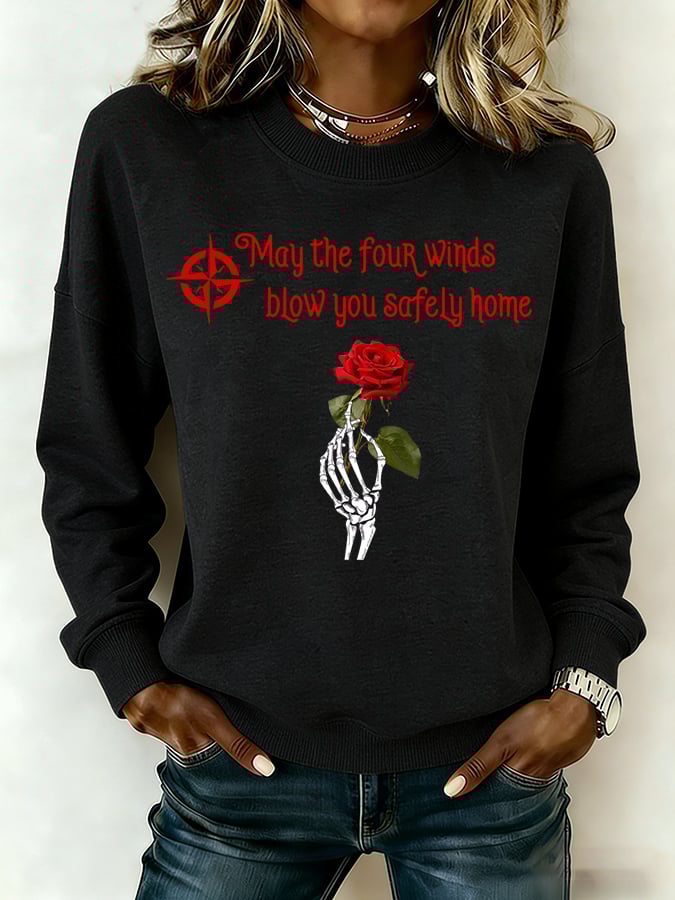 🔥Buy 3 Get 15% Off Women's Commemorative Bob Weir Print Sweatshirt