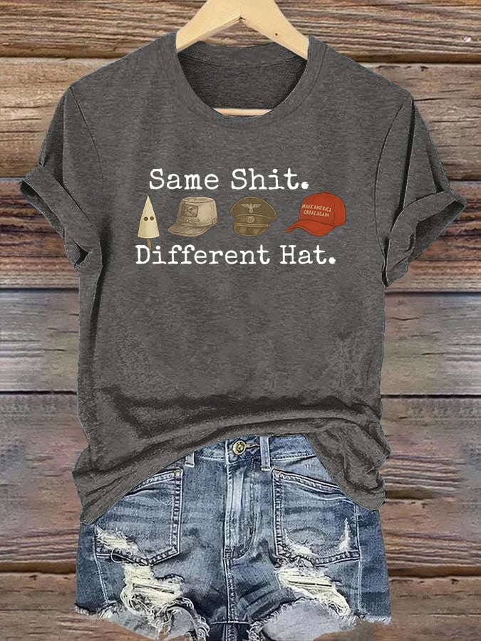 Women's Same shit Different costume Print T-Shirt