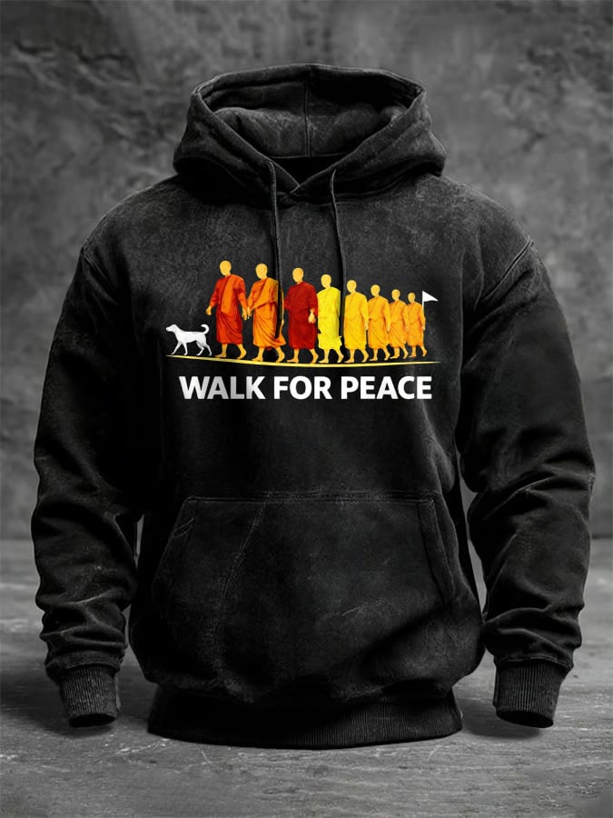Men's Walk For Peace Printed Sweatshirt
