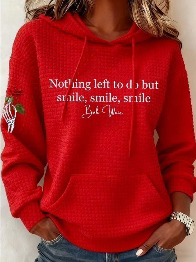 🔥Buy 3 Get 15% Off Women's Nothing Left To Do But Smile Smile Smile Print Casual Sweatshirt