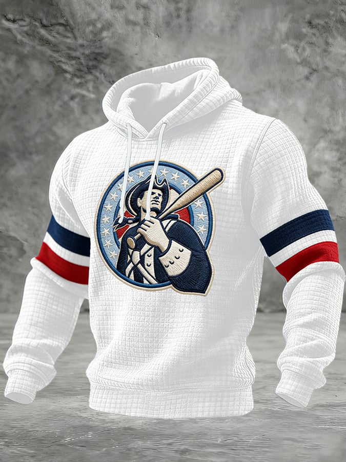 Men's Rugby Print Hoodie