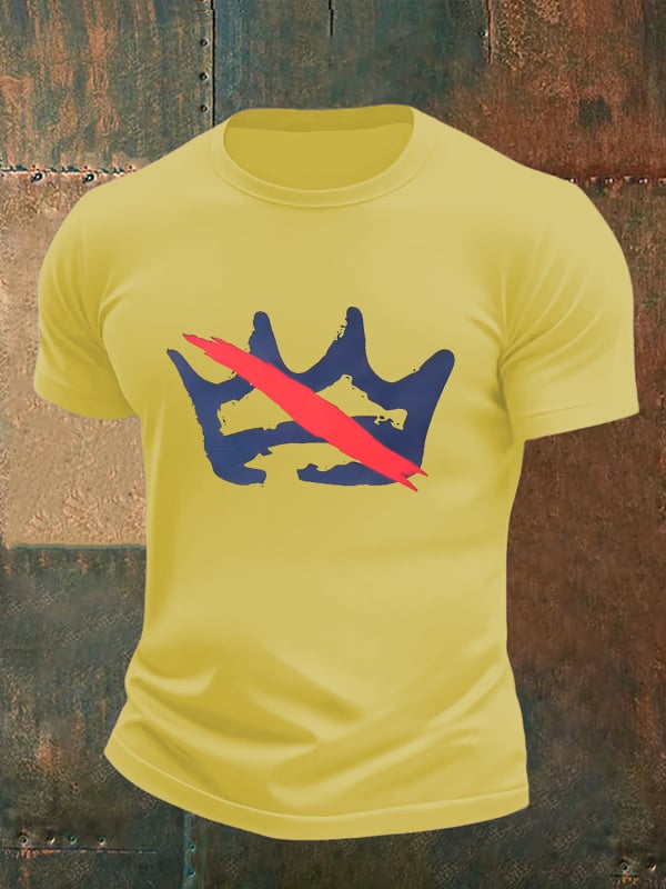 🔥Buy 3 Get 15% Off Men's America has no kings print T-Shirt