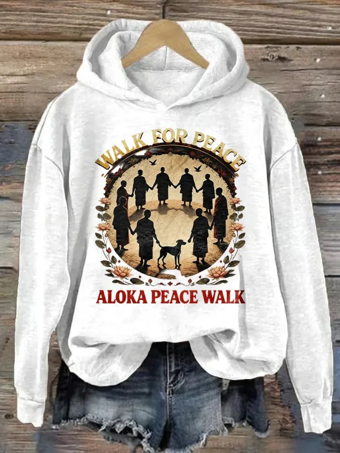 Women's Walk For Peace Art Print Sweatshirt