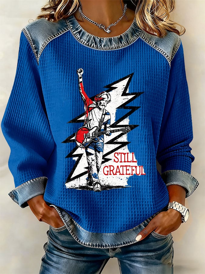 🔥Buy 3 Get 15% Off Women's Retro Print Long-Sleeve Sweatshirt