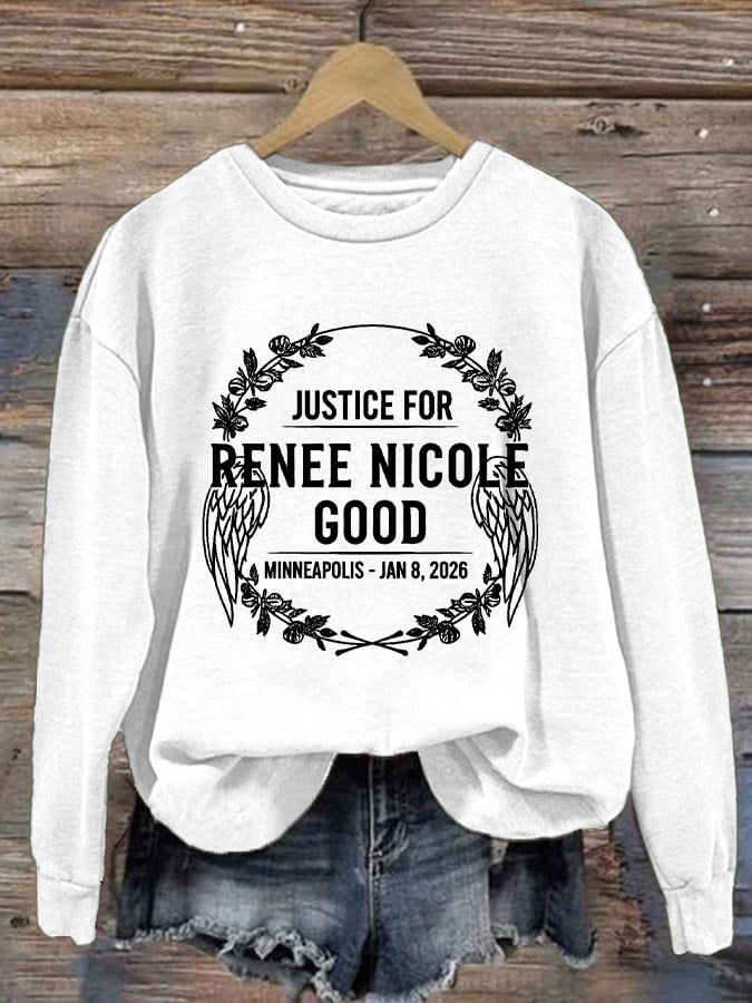 Women's Justice For Her Print Casual Sweatshirt