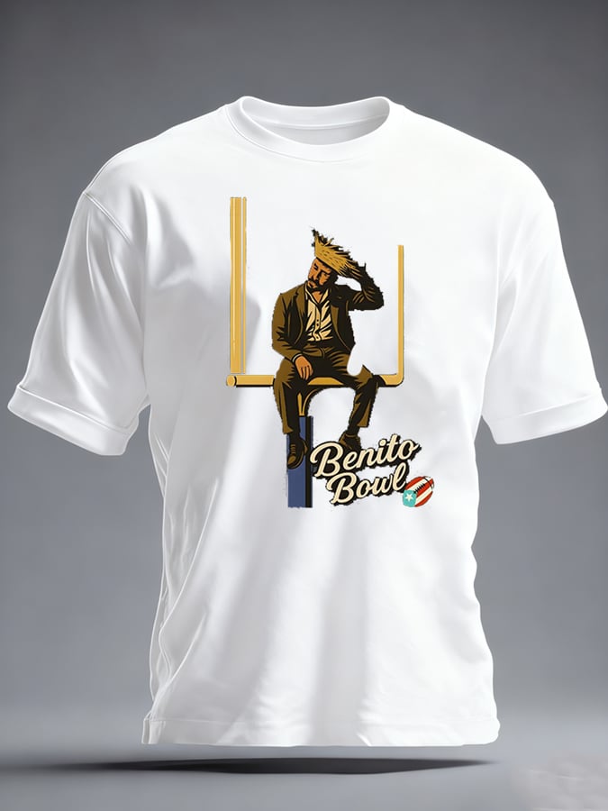 Men's Benito Bowl imitation cotton short-sleeved T-shirt