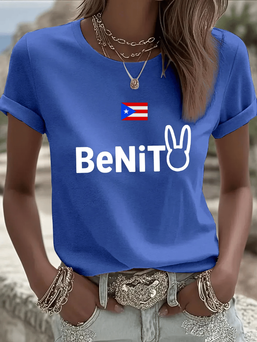 Women's Puerto Rico Print  T-shirt