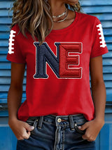 Women's Football Print T-shirt