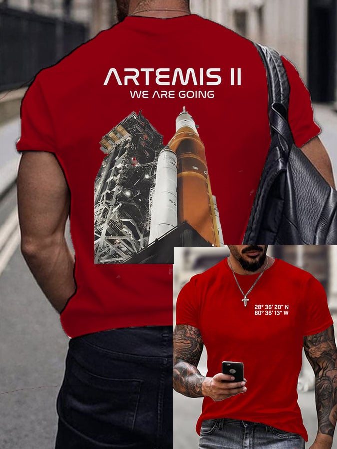 Men's rocket Printed T-Shirt