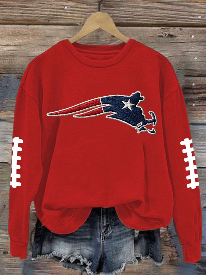 Women's Football Printed Sweatshirt