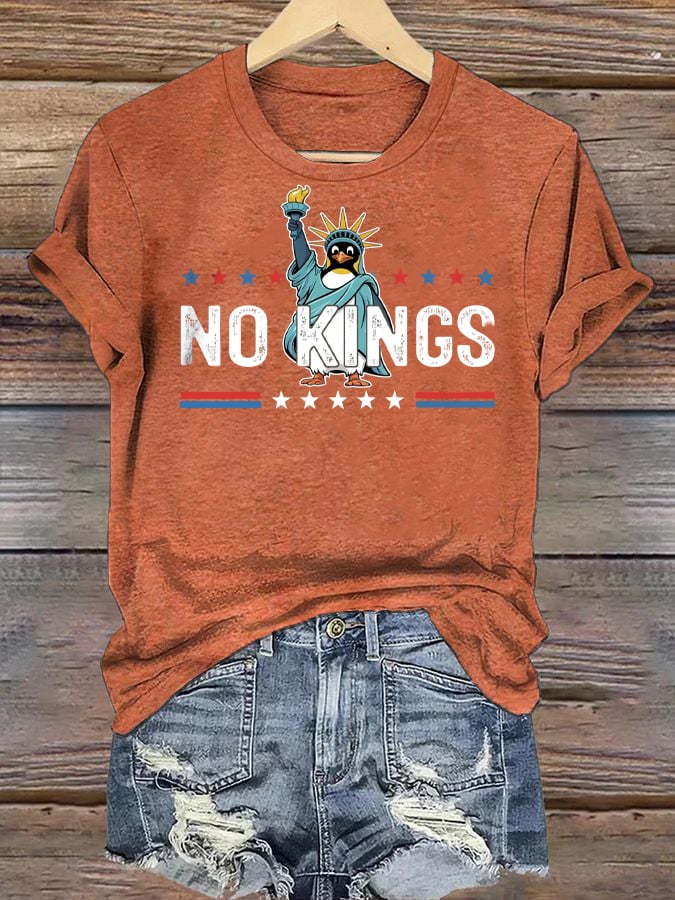 🔥Buy 3 Get 15% Off🔥Women's Casual Fashion American Kingless Printed T-Shirt