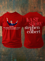 Men's Retro Last Show 05.21.2026 The Night The Laughter Died After The Episode Ended. Hopefully People Laughed During The Show Print T-Shirt