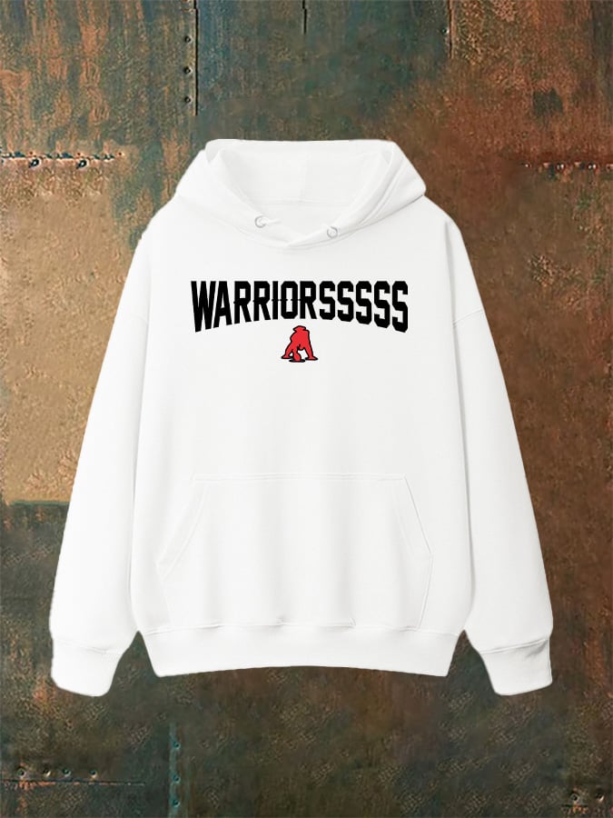 Unisex WARRIORSSSSS Print   Hoodie
