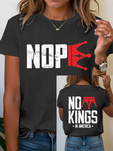🔥Buy 3 Get 15% Off Women's  No Kings In America T-Shirt