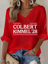 Women's Talk Show Colbert Kimme Legend 2028 T-shirt