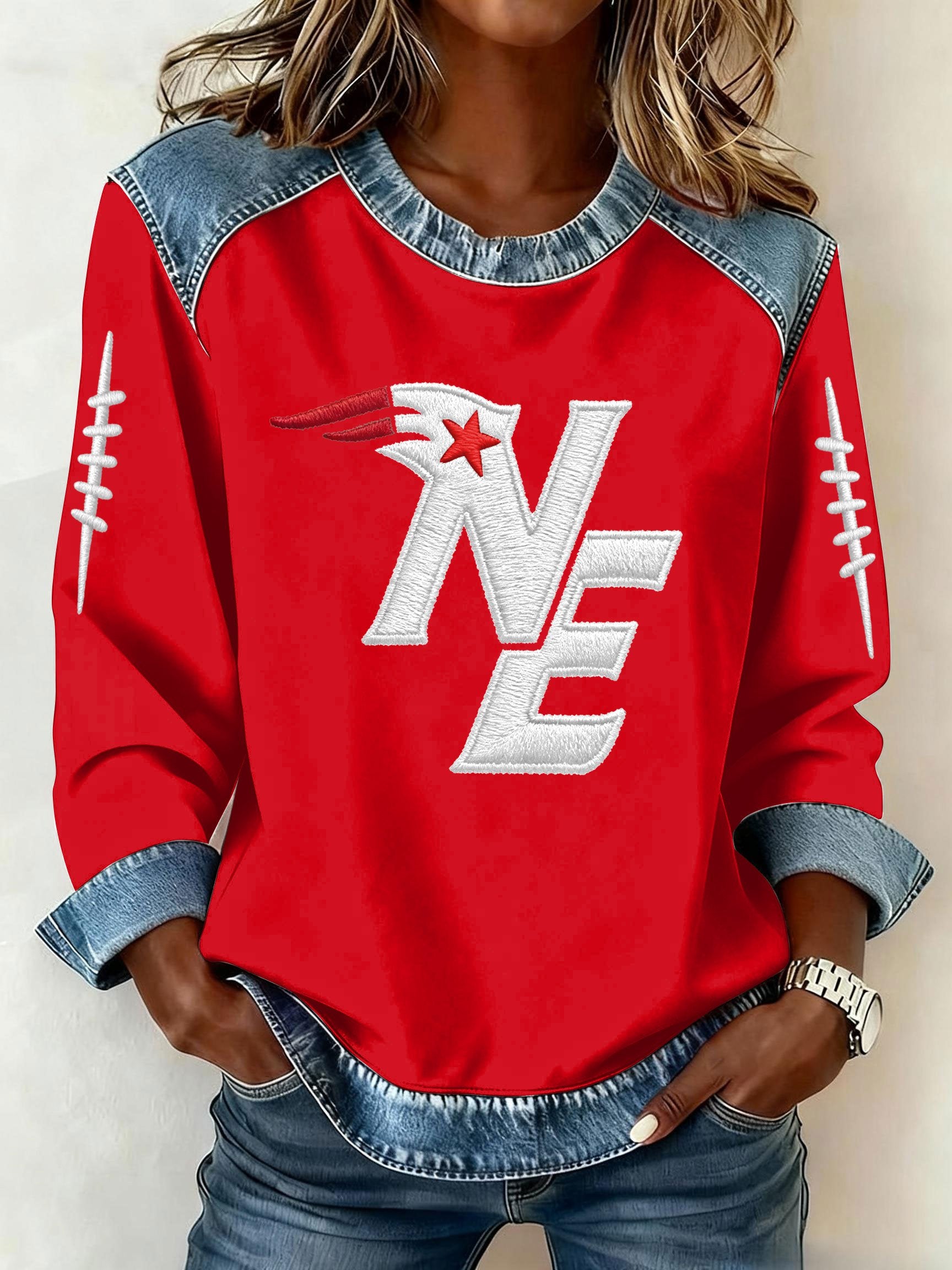 Women’s Football Graphic Casual Sweatshirt
