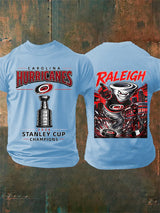 Men's 2026 Ice Hockey Champions Fans Printed T-Shirt