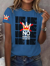 🔥Buy 3 Get 15% Off Retro No Kings Day March 28 2026 Print T-Shirt
