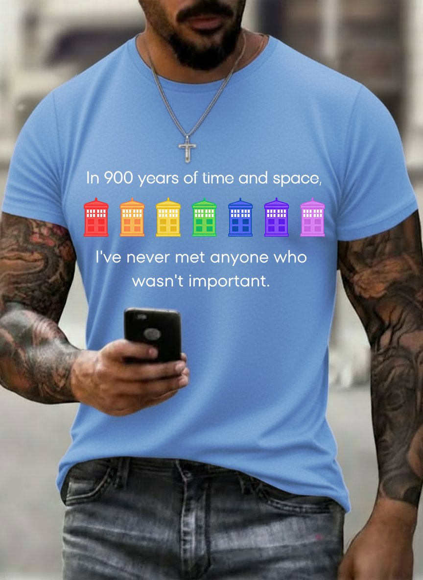Men's  Pride Rainbow Police Box , LGBT Pride Month T-shirt