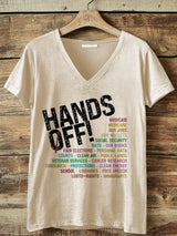 🔥Buy 3 Get 15% Off🔥Women's Casual Hands Off Printed T-Shirt