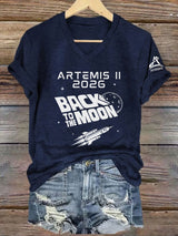 Women's Artemis II Print Casual T-Shirt