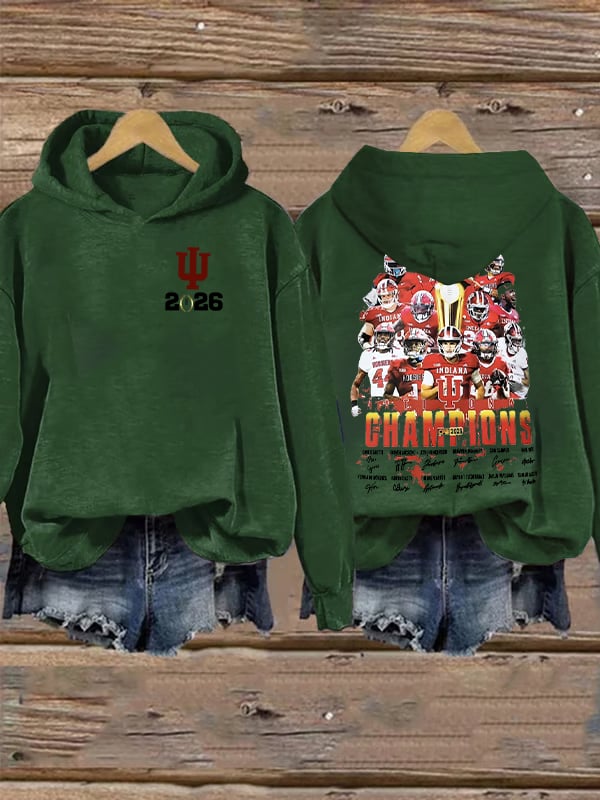 Women's  Football Print Hoodies