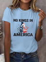 No Kings In America Print  T-shirt