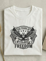 Vintage Usa 250th Anniversary Cotton Short Sleeve T-shirt