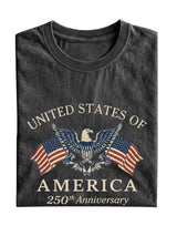 Vintage American 250 Anniversary Cotton Short Sleeve T-Shirt
