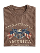 Vintage American 250 Anniversary Cotton Short Sleeve T-Shirt