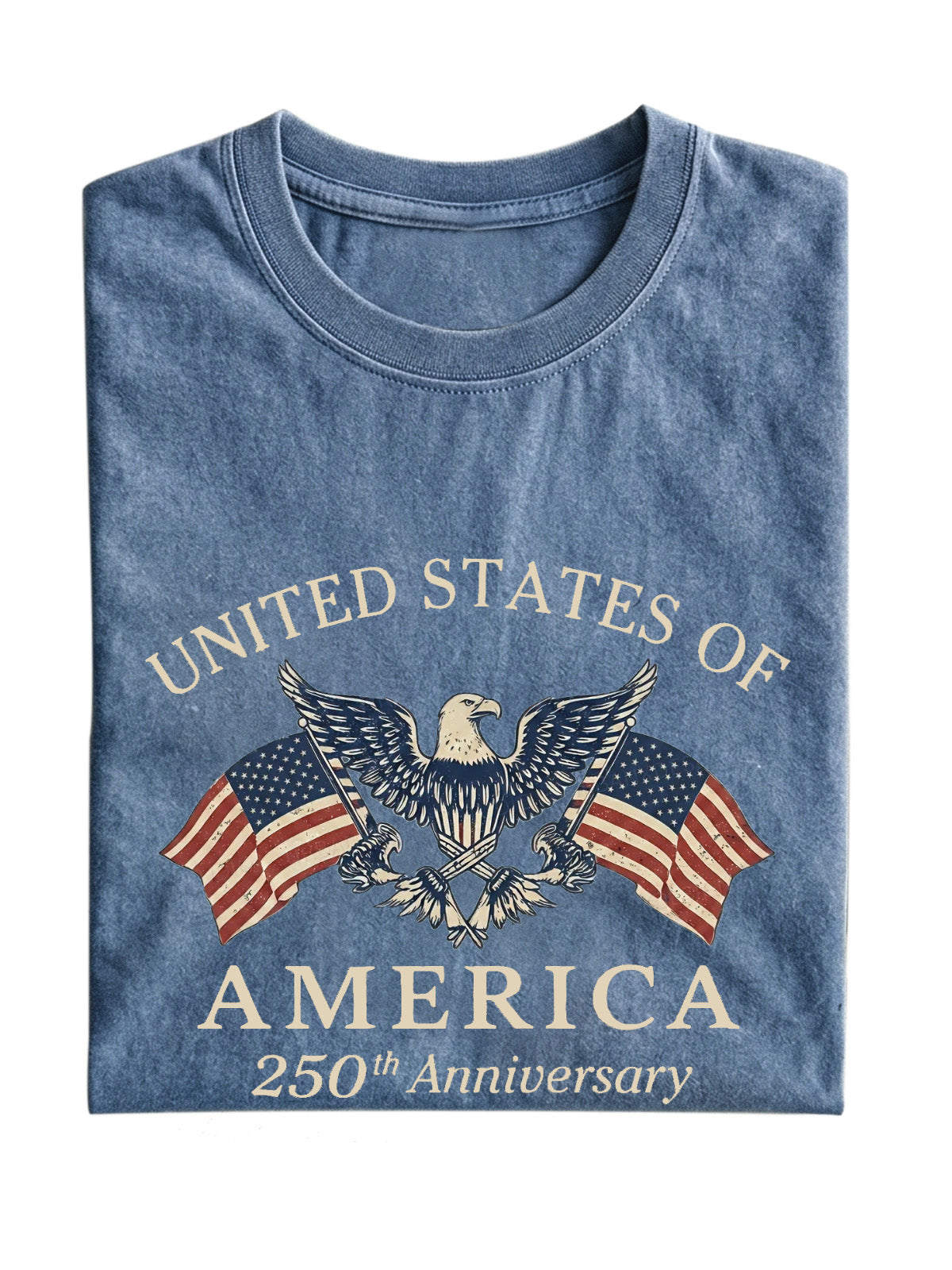 Vintage American 250 Anniversary Cotton Short Sleeve T-Shirt
