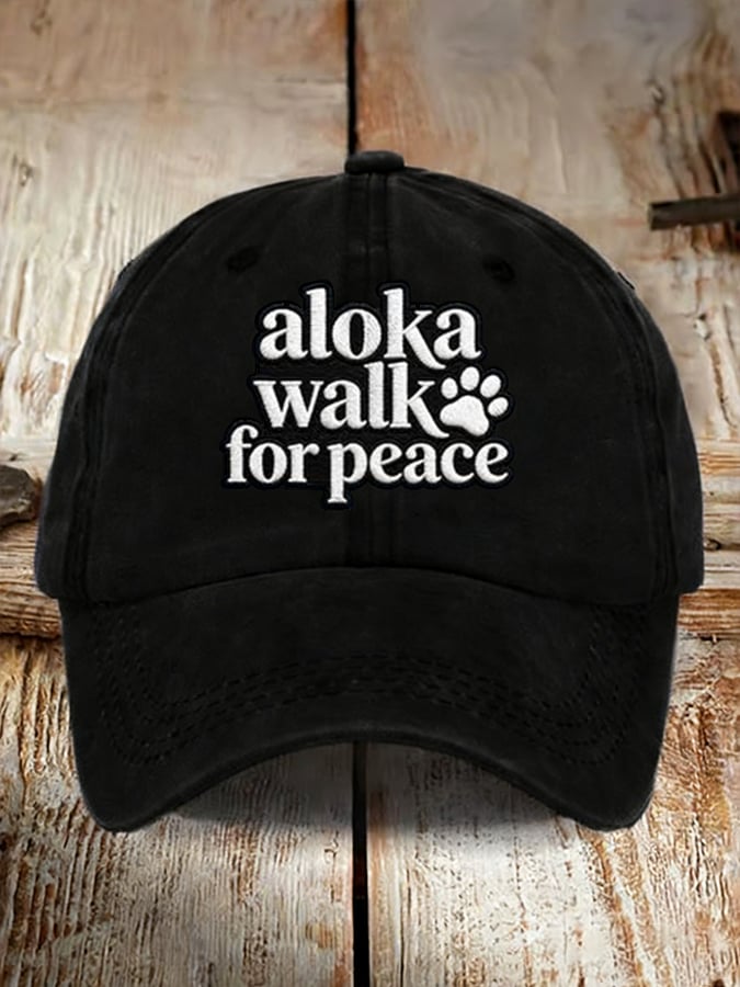 Walk For Peace Printed Baseball Cap